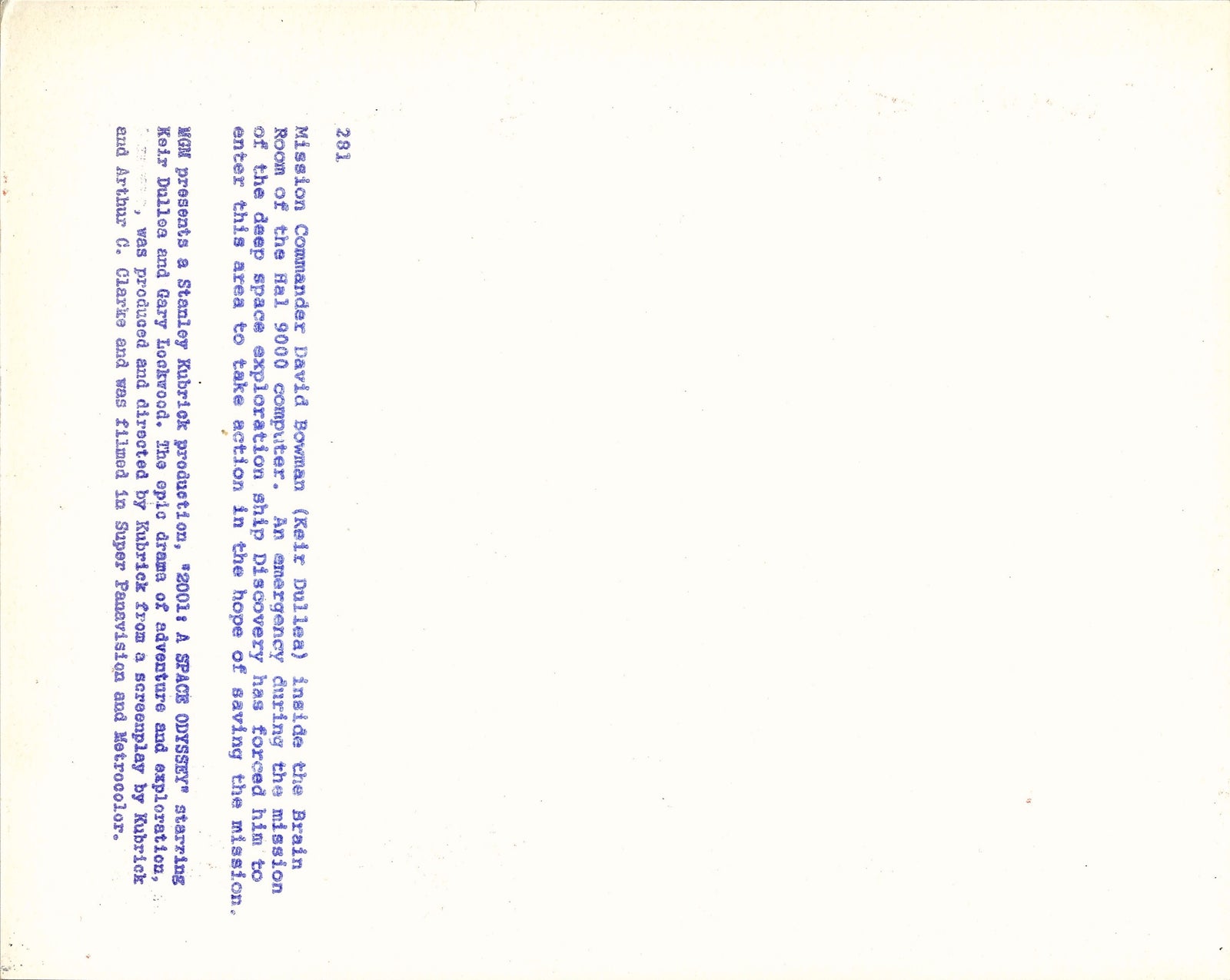 2001 A Space Odyssey Original Vintage Movie Poster