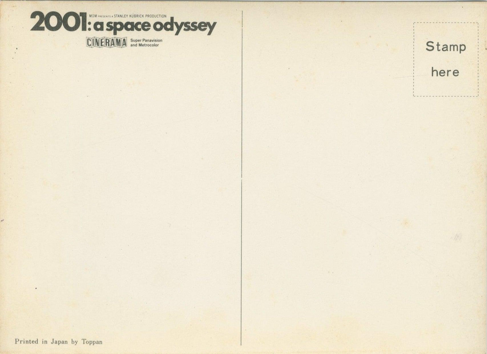 2001 A Space Odyssey Original Vintage Movie Poster