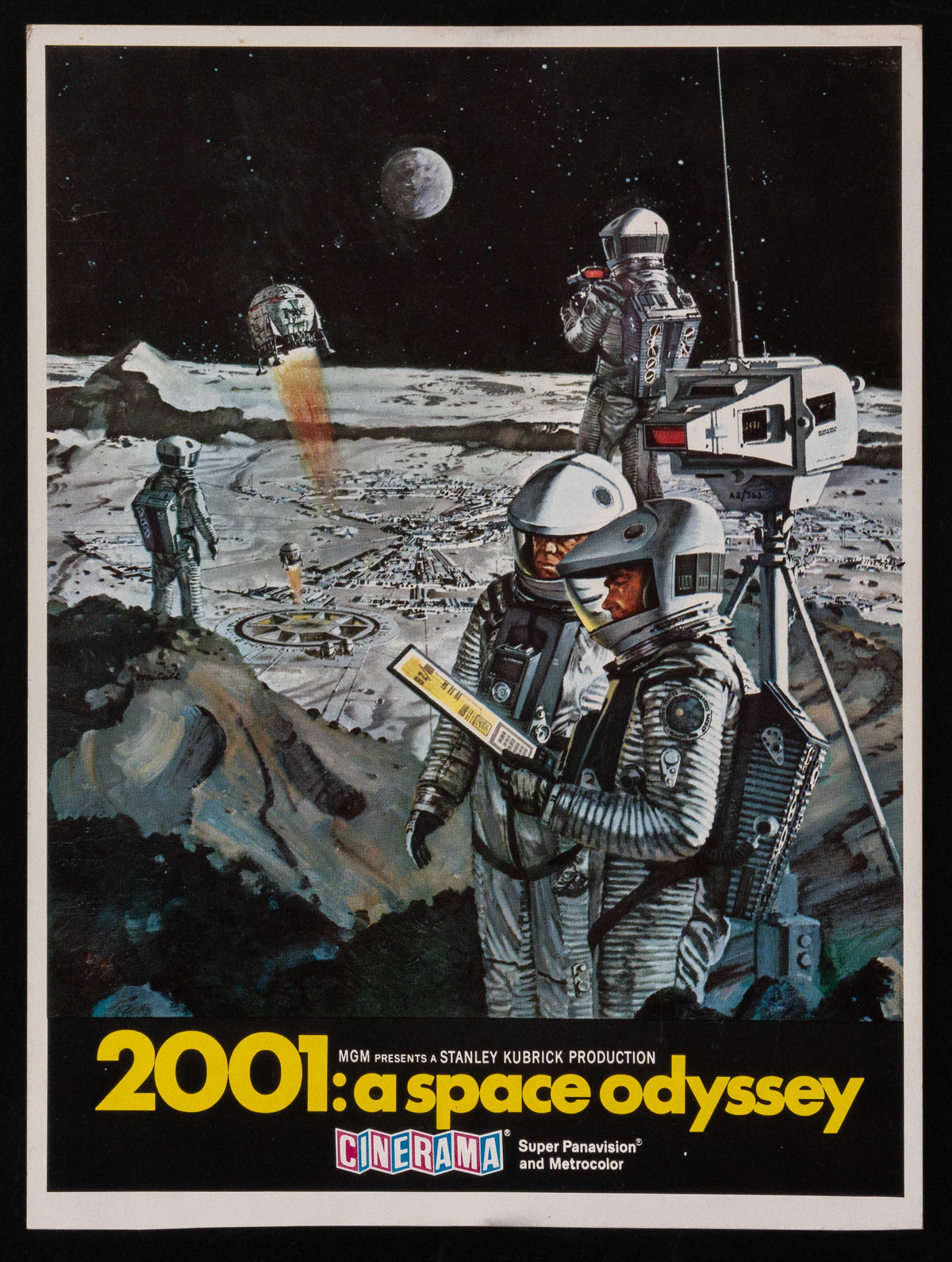 2001 A Space Odyssey 9x12 Original Vintage Movie Poster