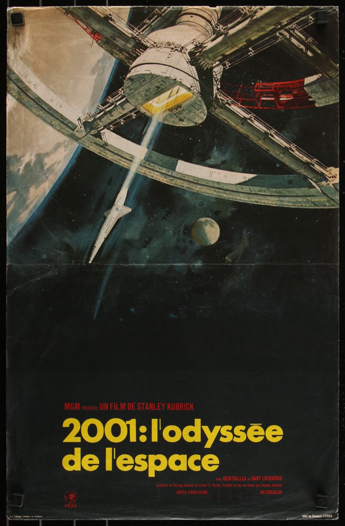 2001 A Space Odyssey French mini (16x23) Original Vintage Movie Poster