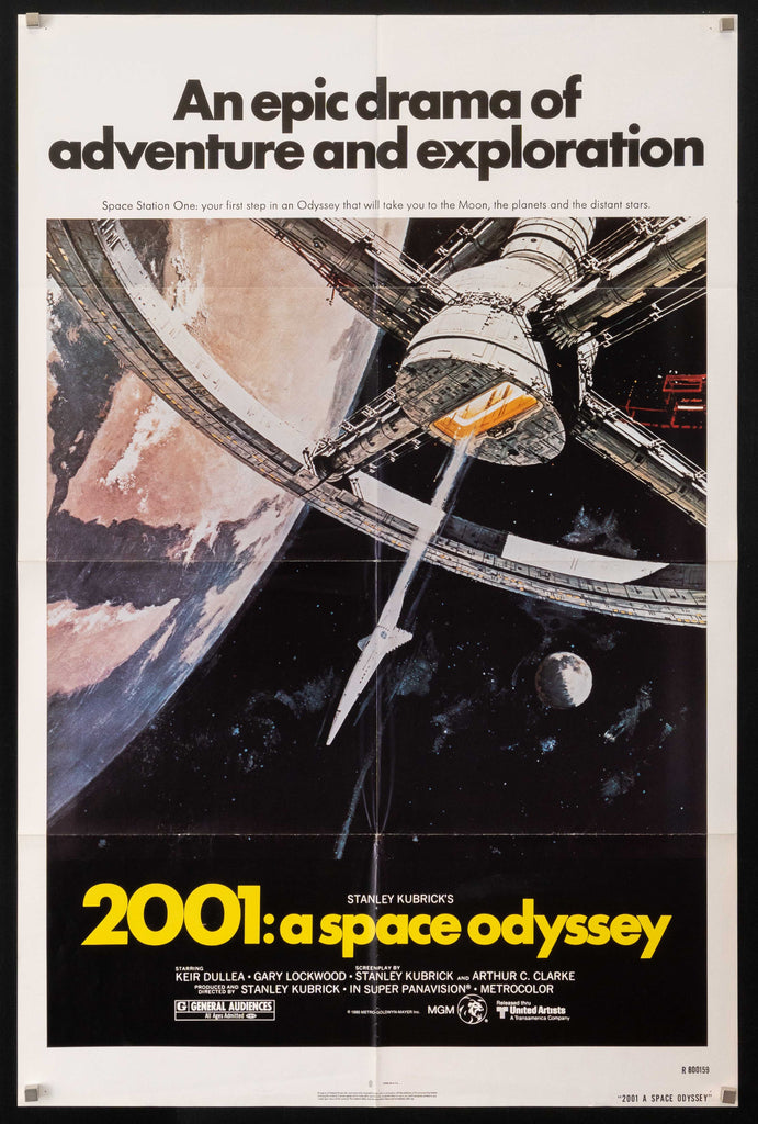 2001 A Space Odyssey Original Vintage Movie Poster