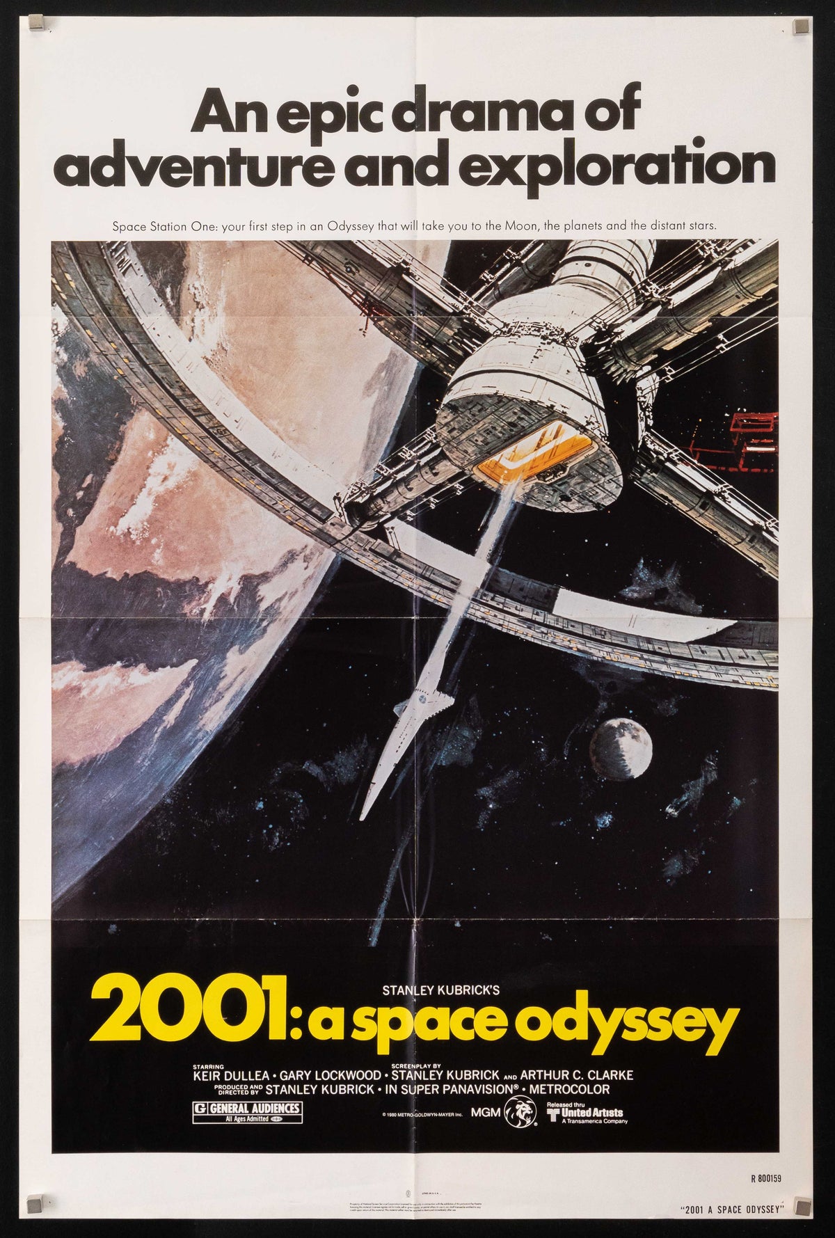 2001 A Space Odyssey Original Vintage Movie Poster