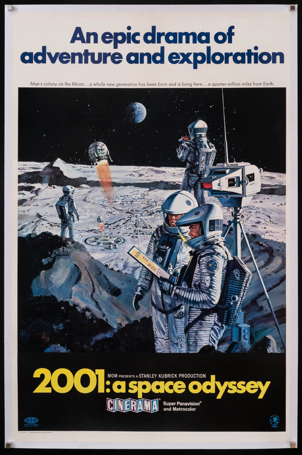 2001 A Space Odyssey Original Vintage Movie Poster