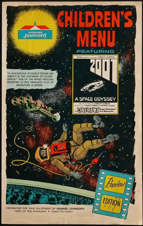 2001 A Space Odyssey Original Vintage Movie Poster