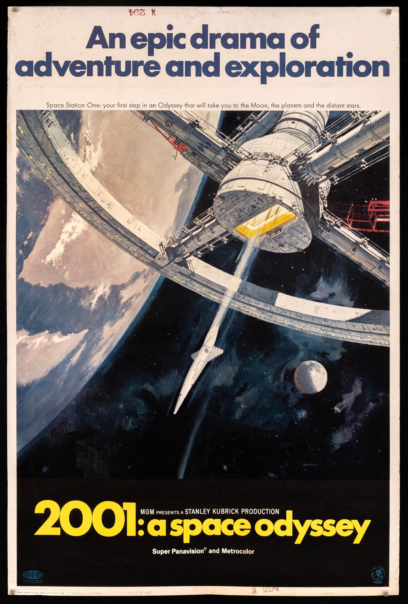 2001 A Space Odyssey Original Vintage Movie Poster