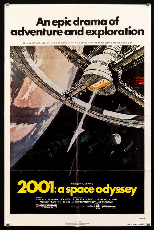 2001 A Space Odyssey Original Vintage Movie Poster