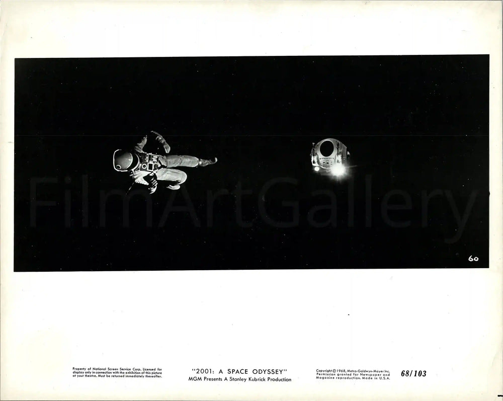 2001 A Space Odyssey Original Vintage Movie Poster