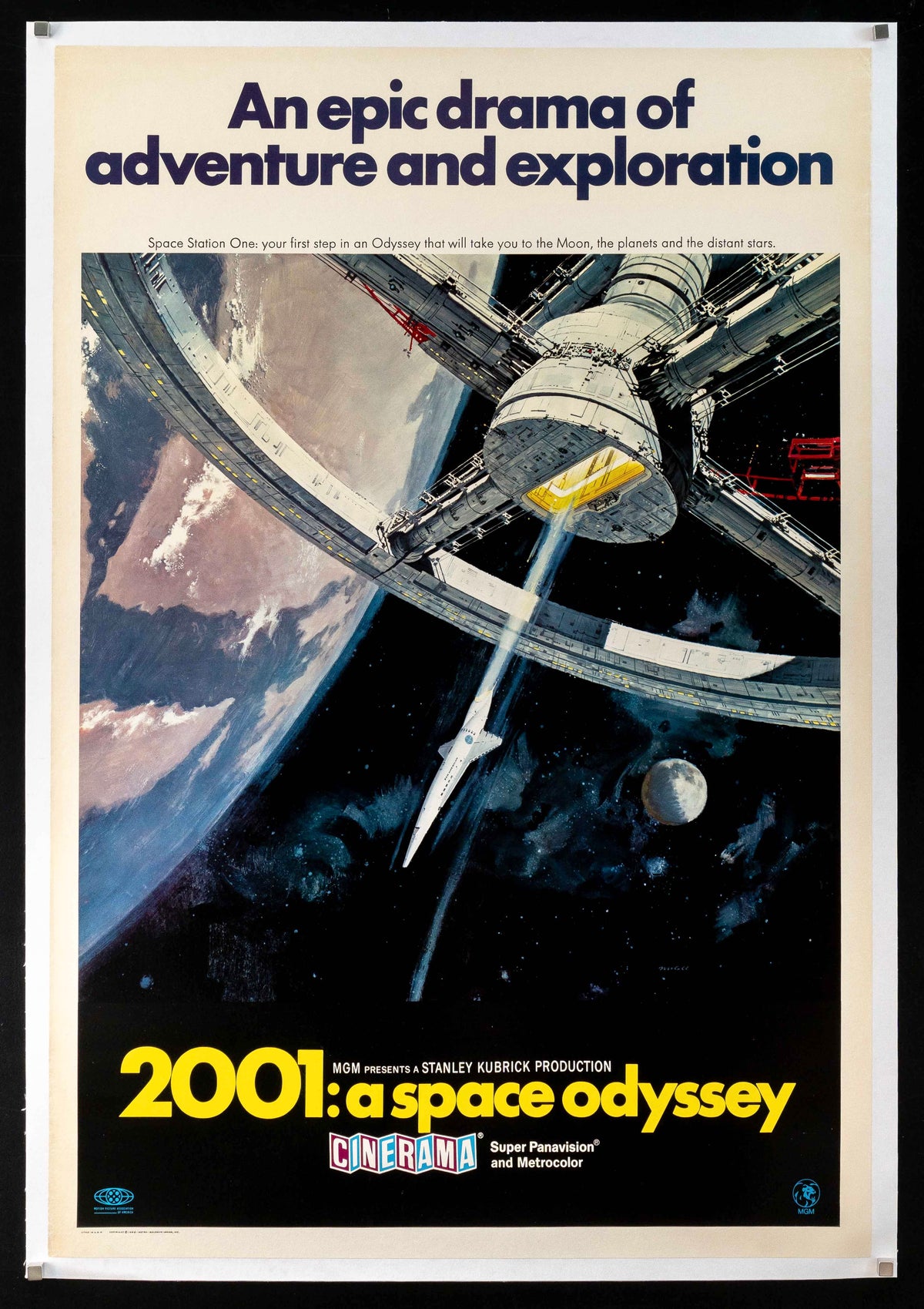 2001 A Space Odyssey Original Vintage Movie Poster