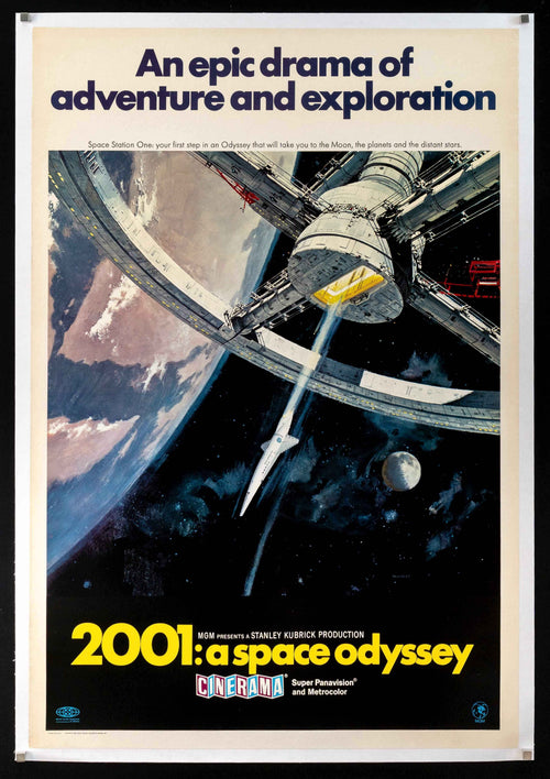 2001 A Space Odyssey Original Vintage Movie Poster
