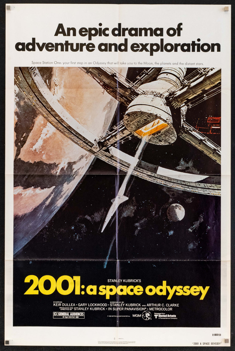 2001 A Space Odyssey Original Vintage Movie Poster