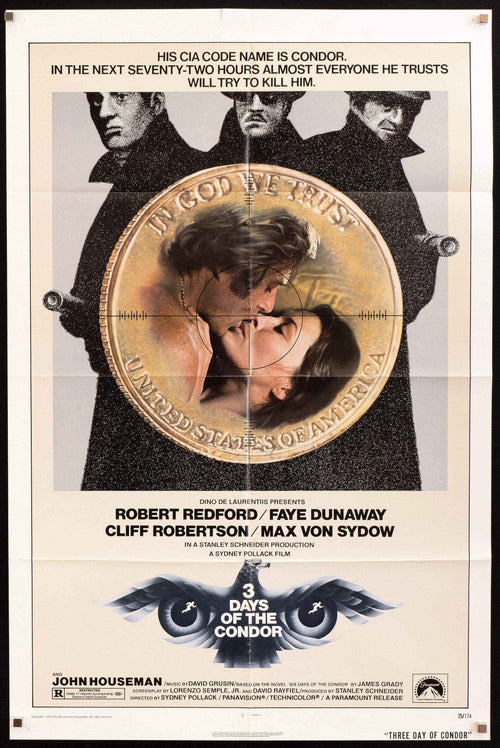 3 Days of the Condor Original Vintage Movie Poster