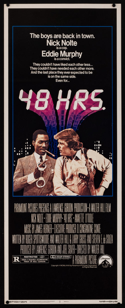 48 Hrs. Original Vintage Movie Poster
