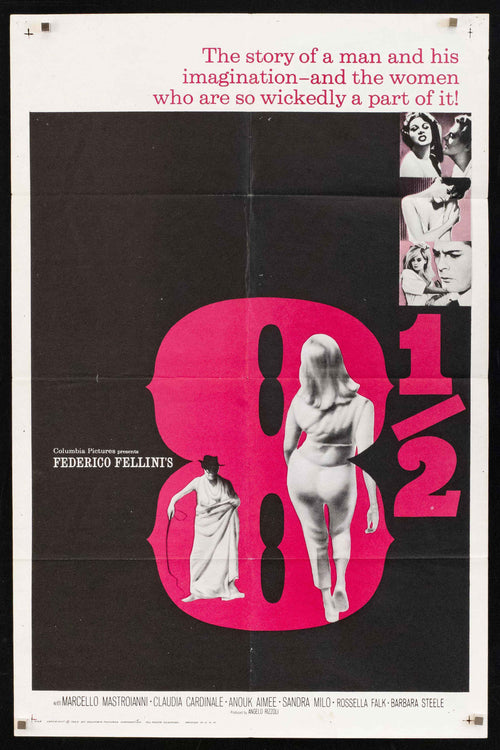 8 1/2 (Eight and a Half) Original Vintage Movie Poster