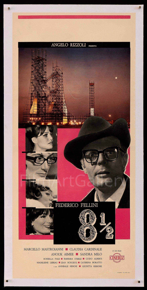 8 1/2 (Eight and a Half) Original Vintage Movie Poster