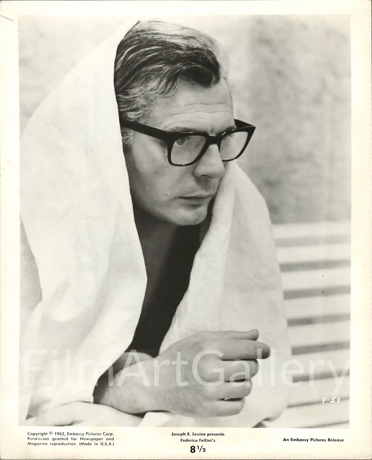 8 1/2 (Eight and a Half) Original Vintage Movie Poster