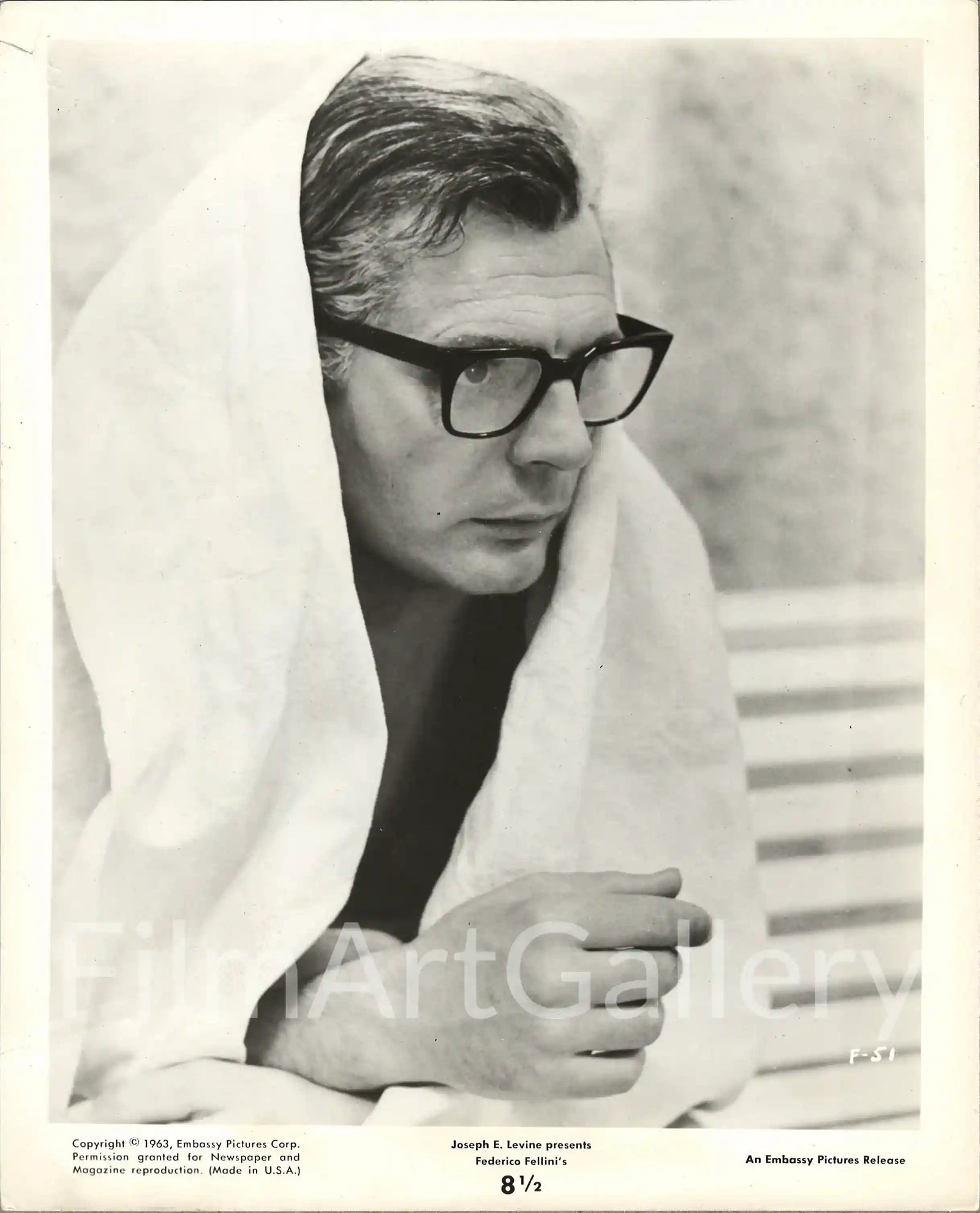 8 1/2 (Eight and a Half) Original Vintage Movie Poster