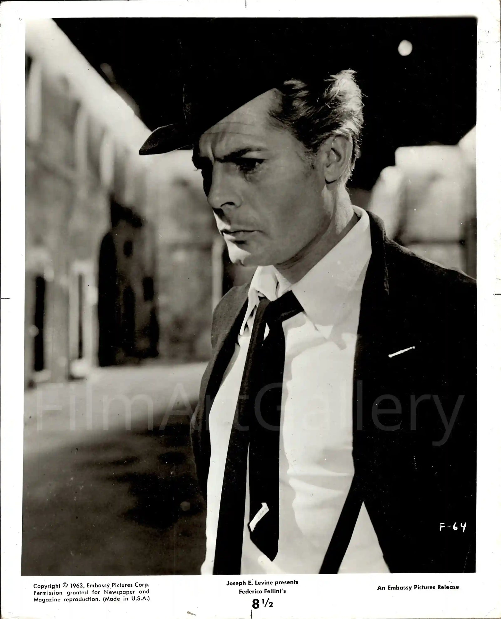 8 1/2 (Eight and a Half) Original Vintage Movie Poster