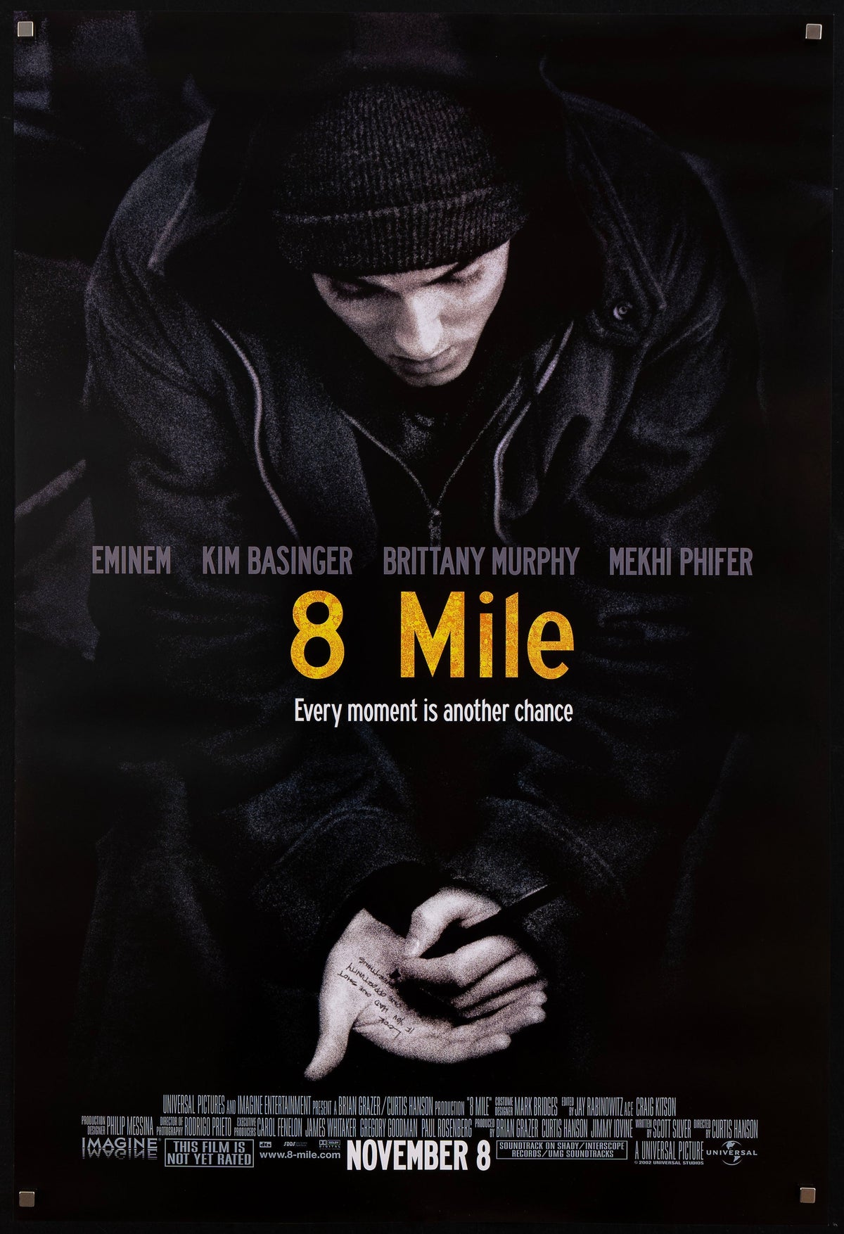 8 Mile 1 Sheet (27x41) Original Vintage Movie Poster