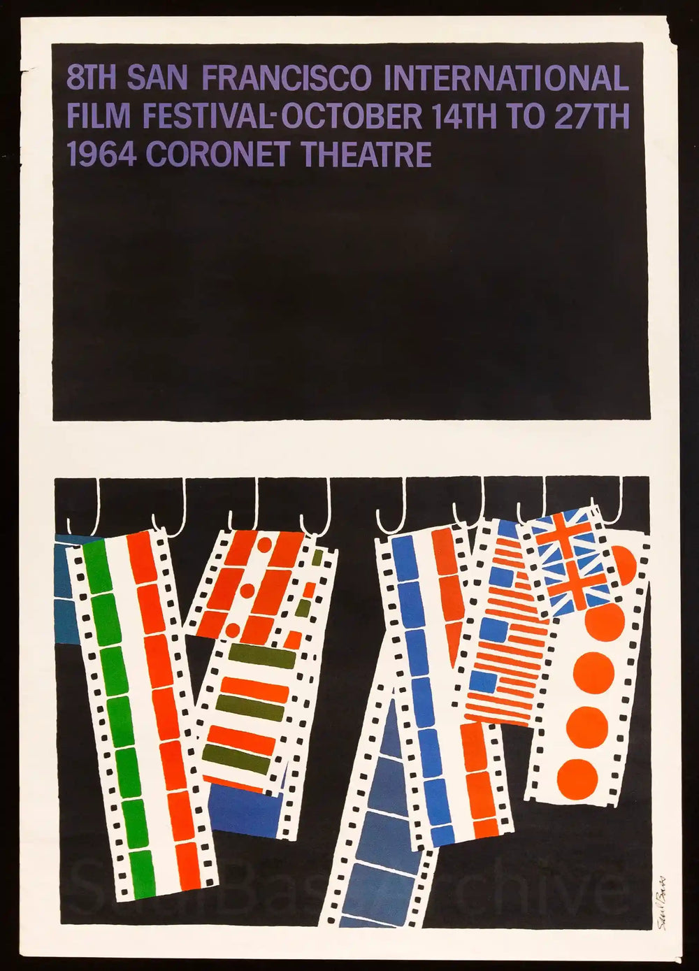 8th San Francisco Film Festival Original Vintage Movie Poster