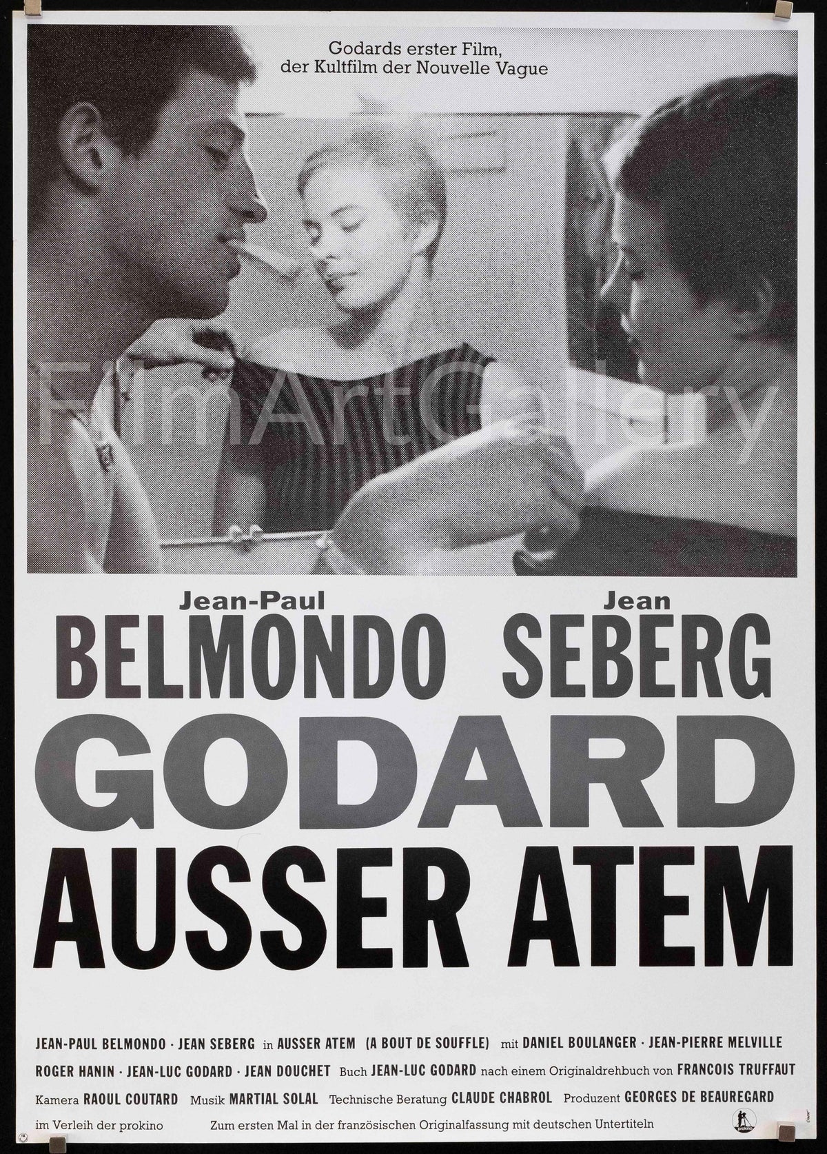 A Bout De Souffle (Breathless) Original Vintage Movie Poster
