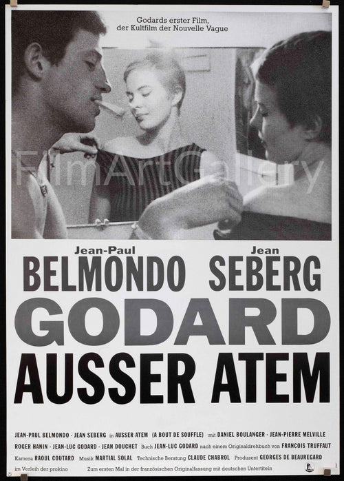 A Bout De Souffle (Breathless) Original Vintage Movie Poster