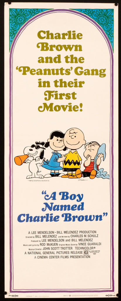A Boy Named Charlie Brown Insert (14x36) Original Vintage Movie Poster
