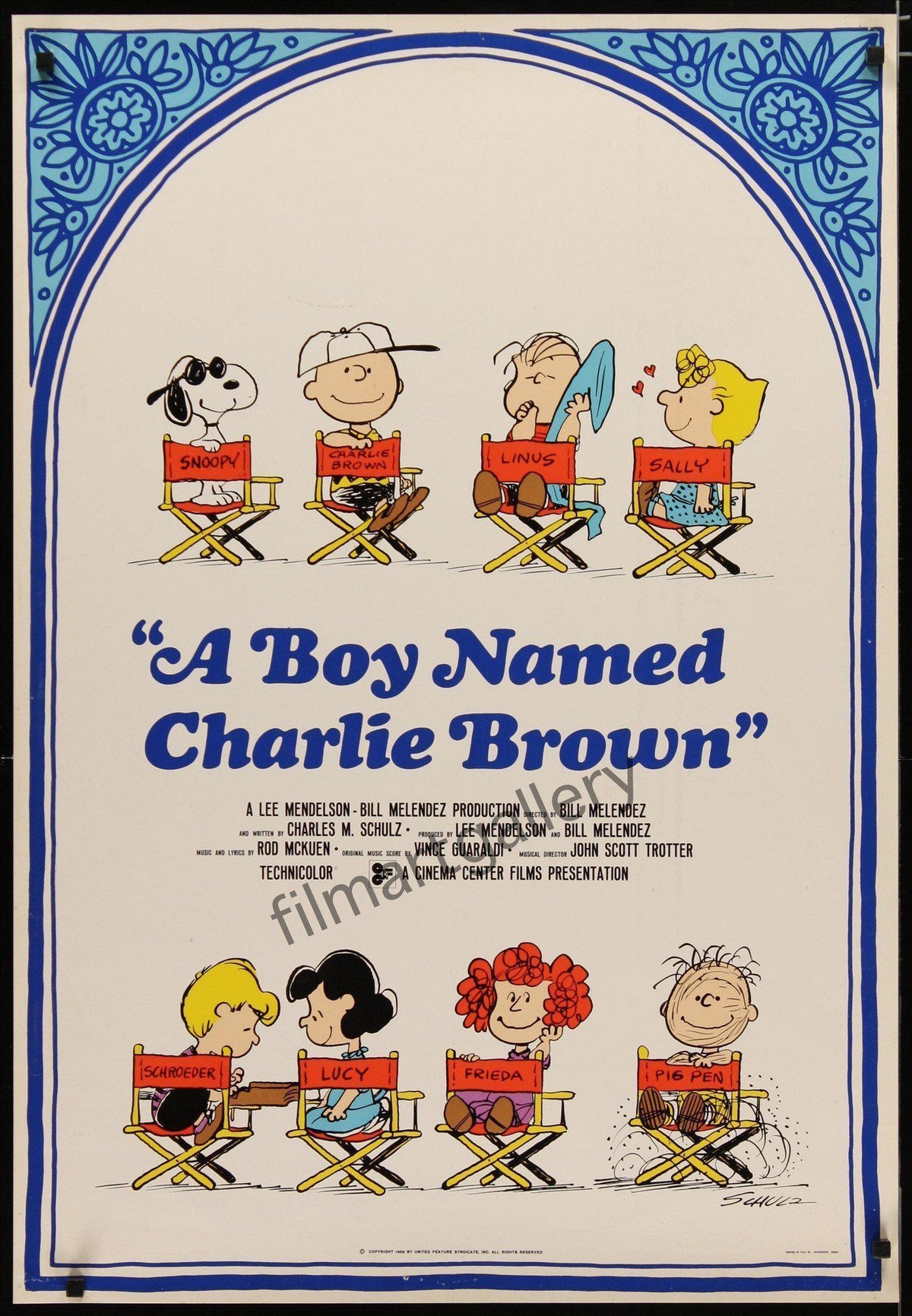 A Boy Named Charlie Brown Italian 1 foglio (26x37) Original Vintage Movie Poster