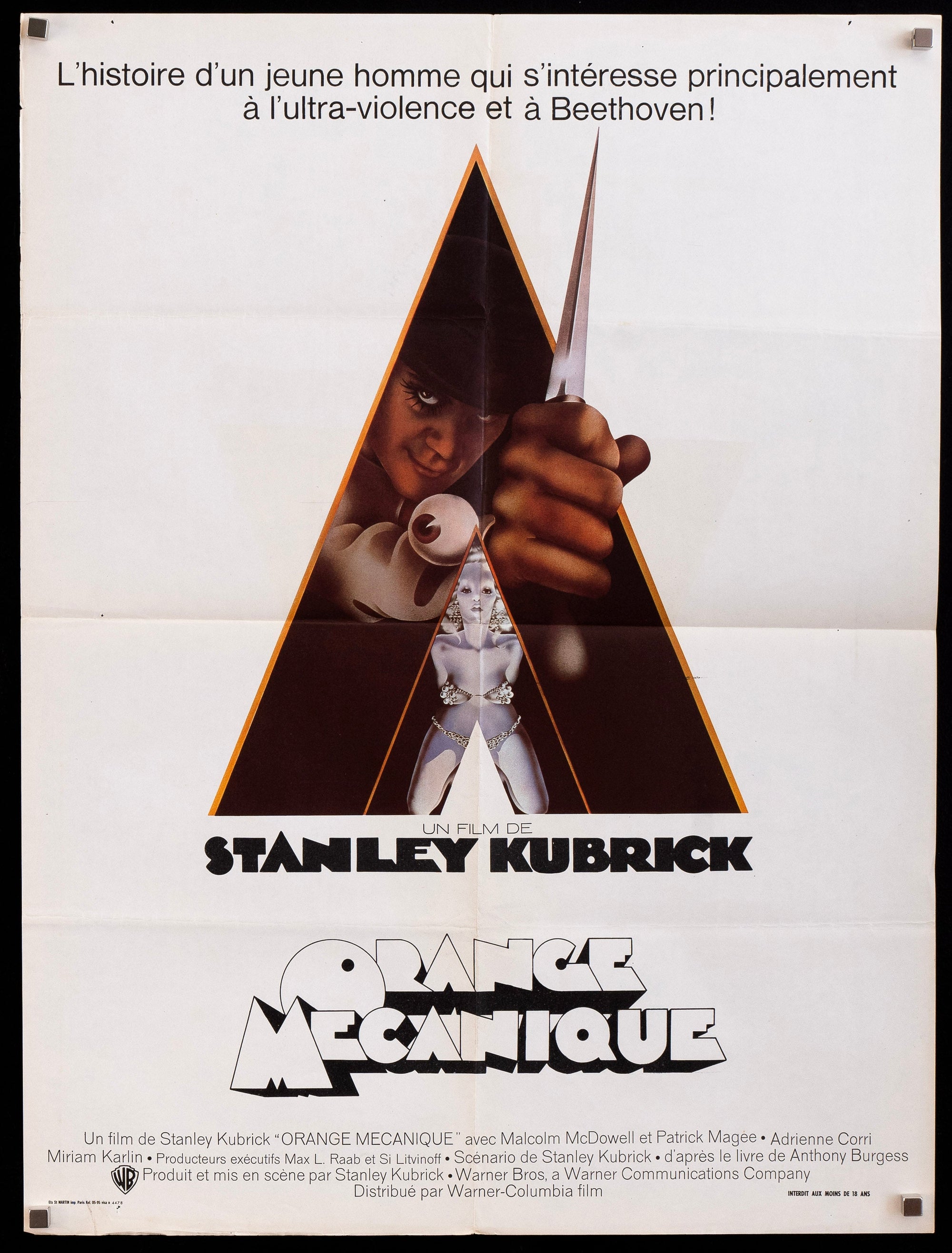 A Clockwork Orange Original Vintage Movie Poster