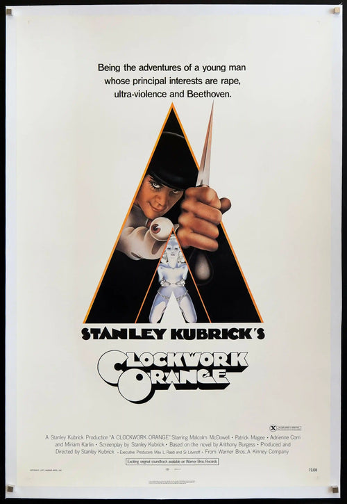 A Clockwork Orange Original Vintage Movie Poster