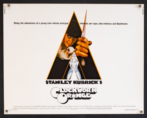 A Clockwork Orange Original Vintage Movie Poster