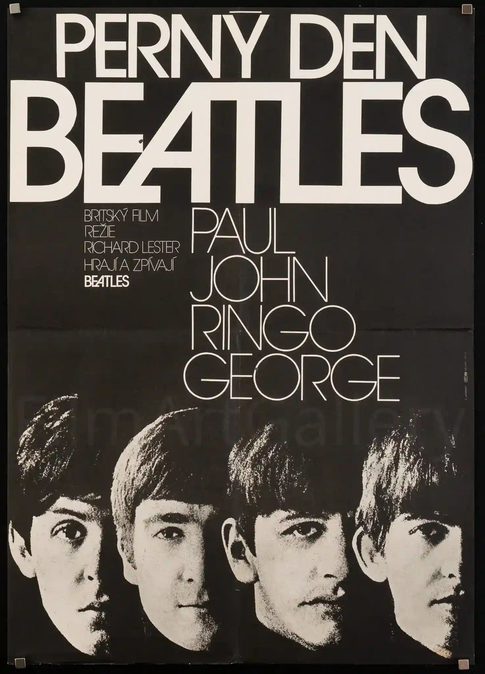 A Hard Day's Night Original Vintage Movie Poster