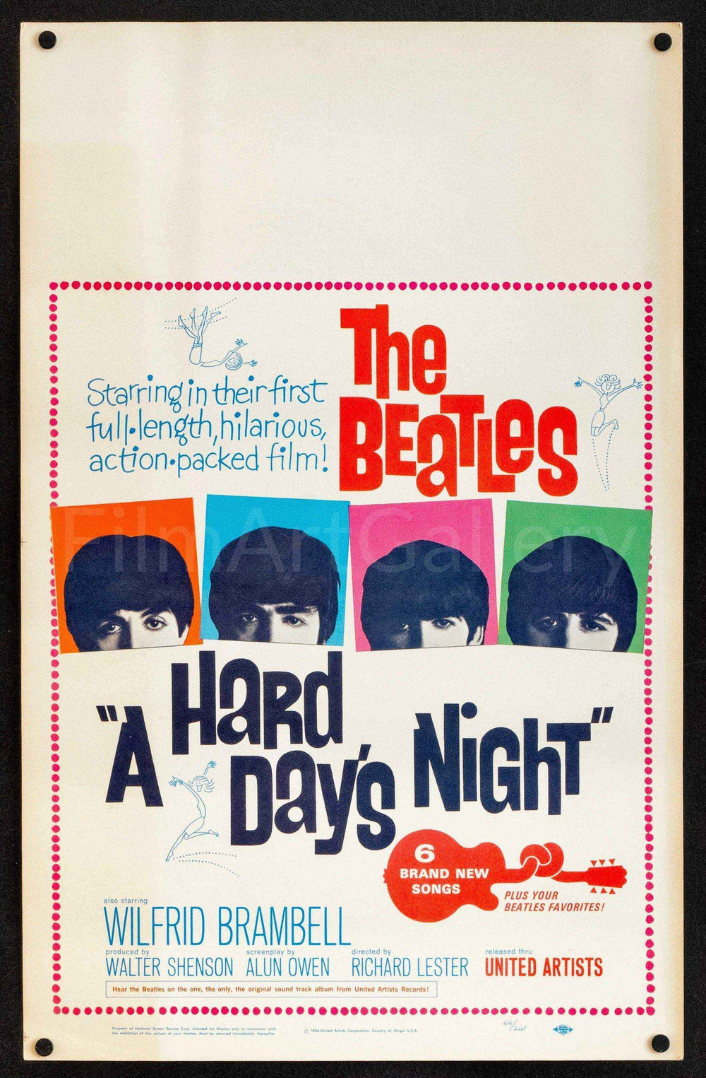 A Hard Day's Night Original Vintage Movie Poster
