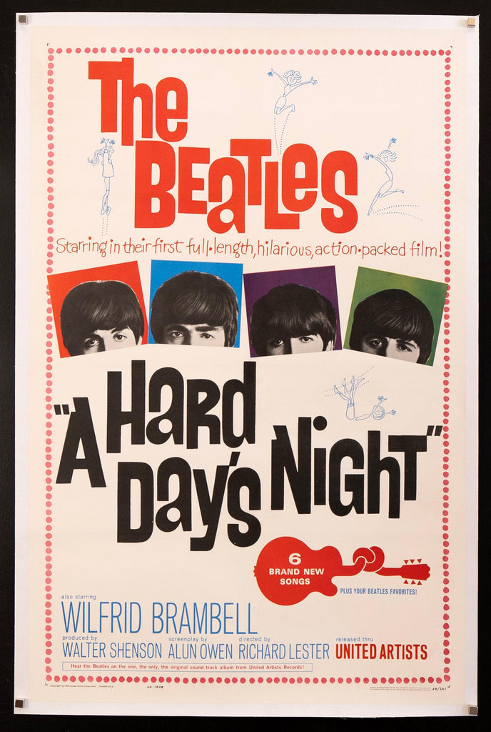 A Hard Day's Night Original Vintage Movie Poster