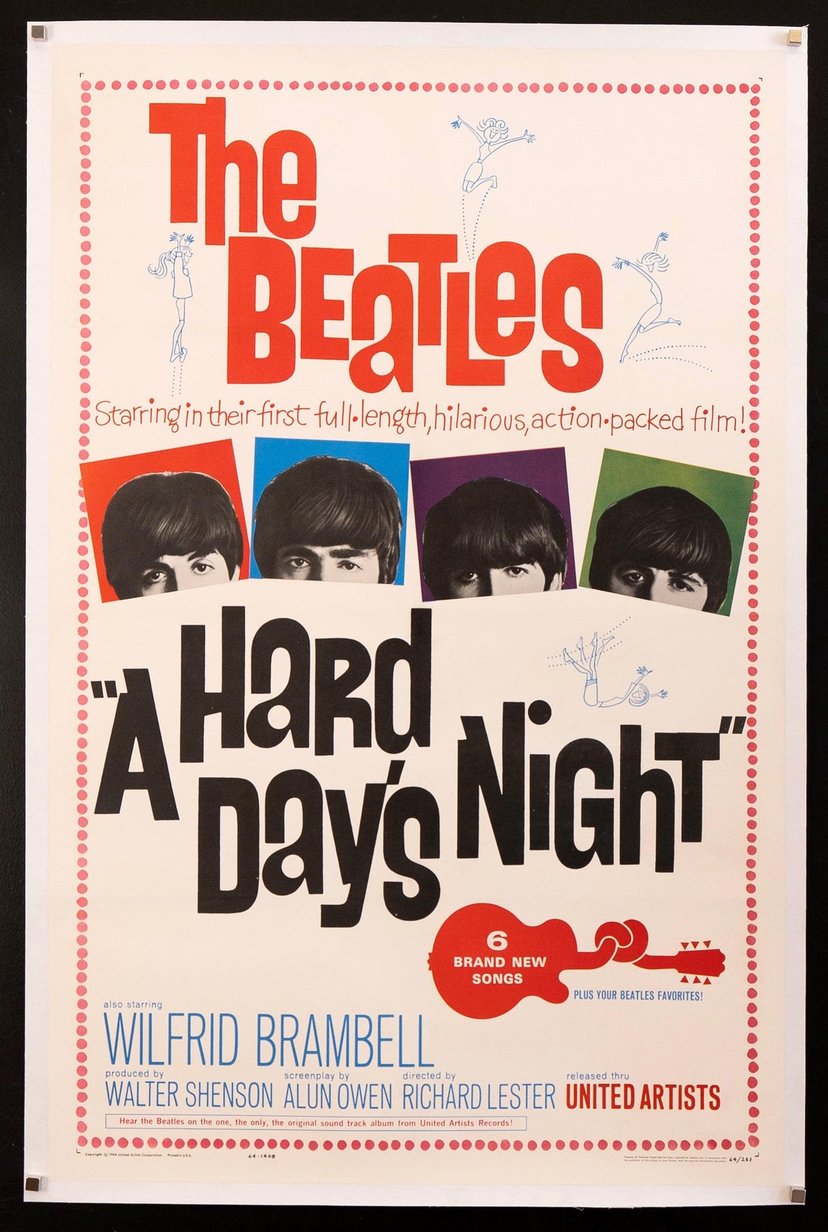 A Hard Day&#39;s Night Original Vintage Movie Poster
