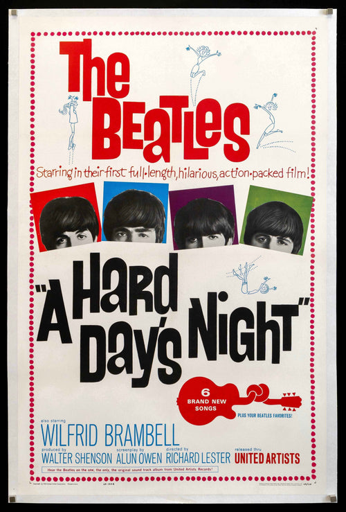 A Hard Day's Night Original Vintage Movie Poster