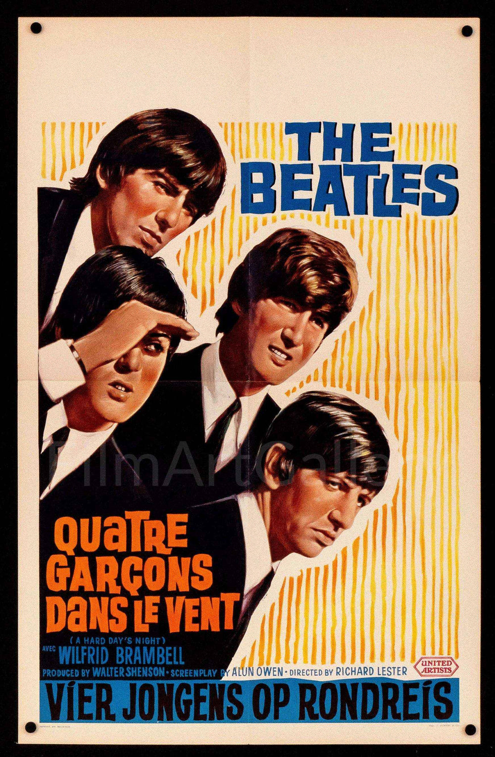 A Hard Day's Night Original Vintage Movie Poster