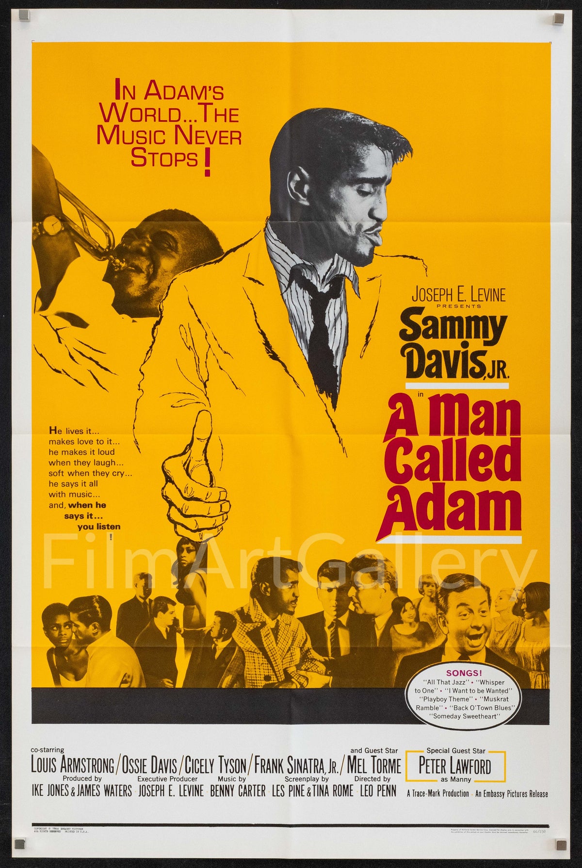 A Man Called Adam Original Vintage Movie Poster