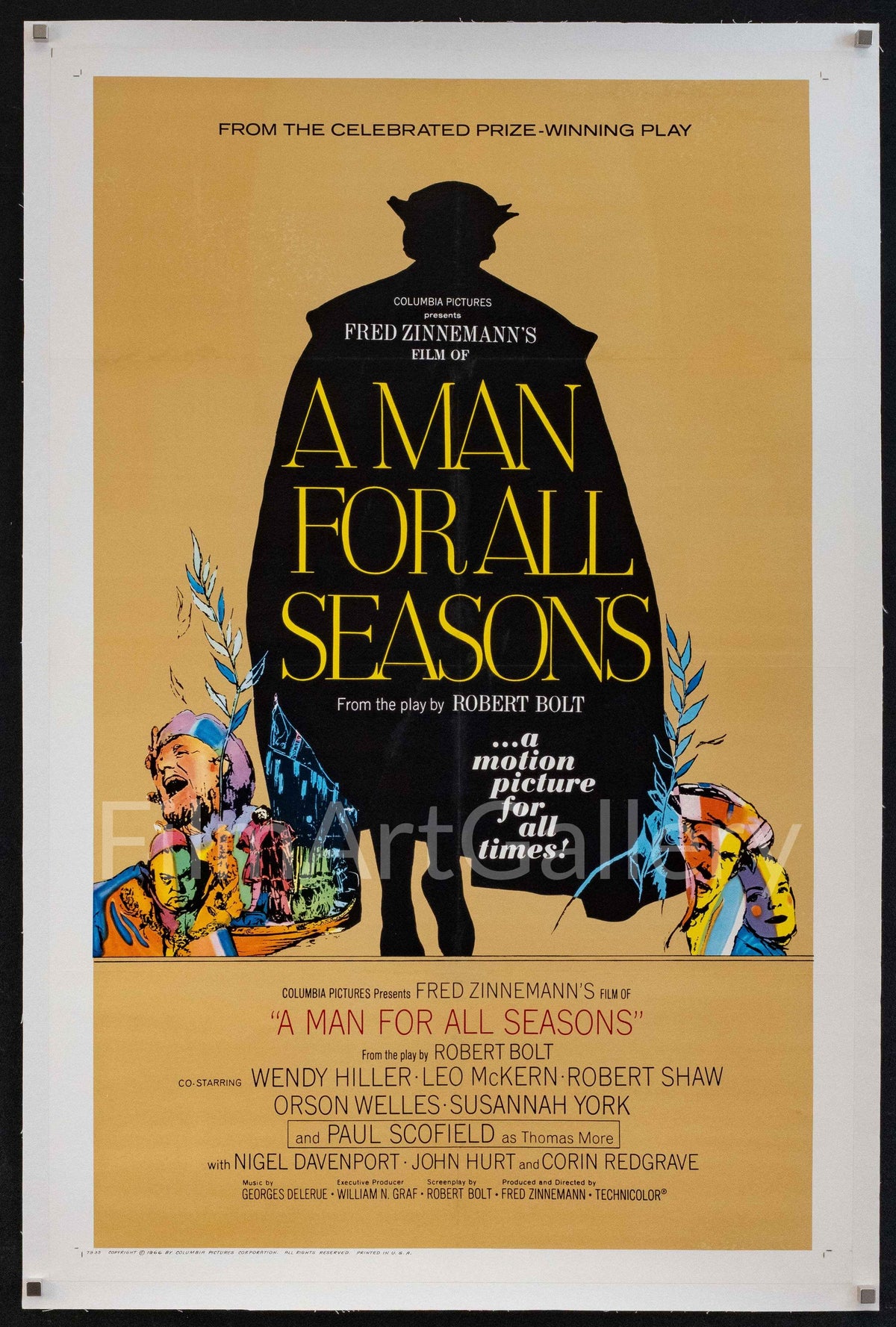 A Man For All Seasons Original Vintage Movie Poster