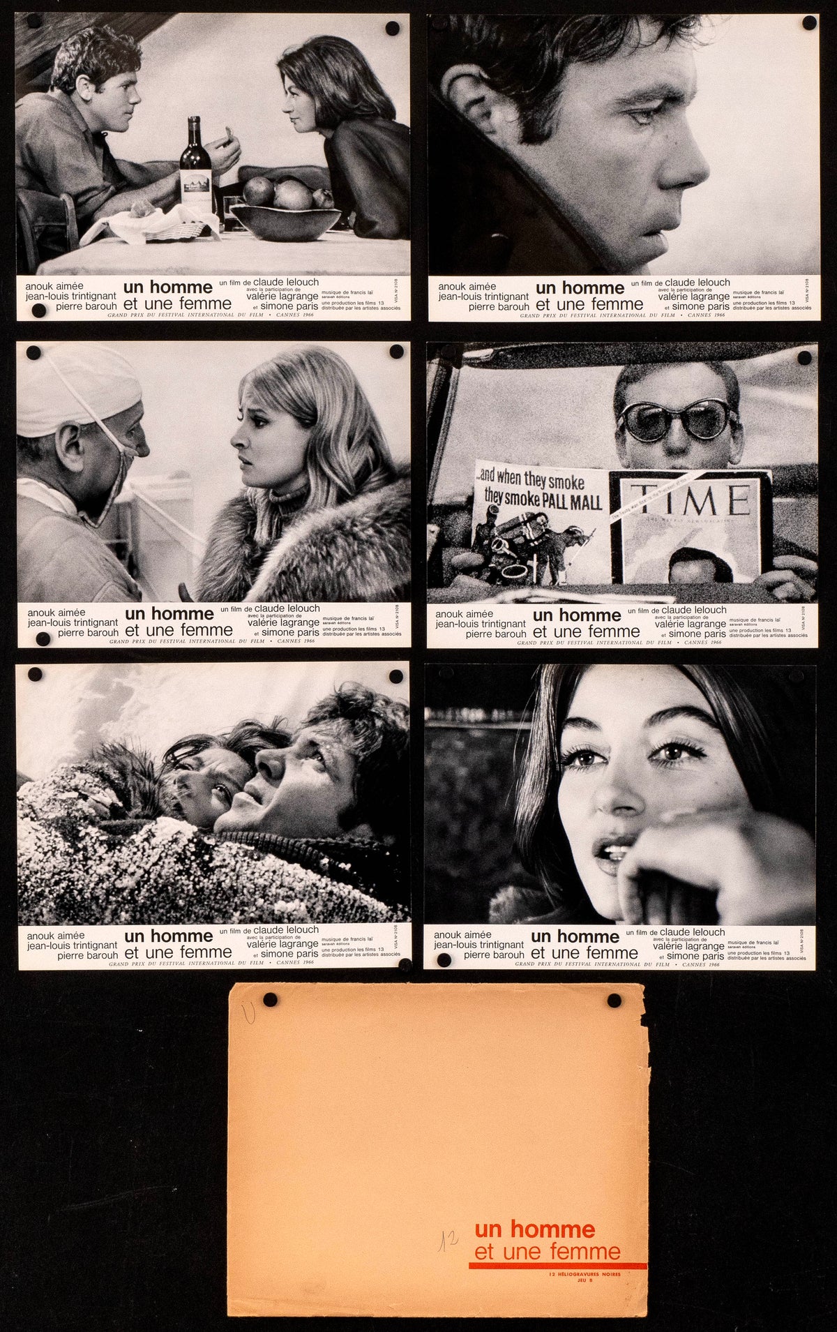 A Man and a Woman (Un Homme et Une Femme) Original Vintage Movie Poster