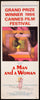 A Man and a Woman (Un Homme et Une Femme) Original Vintage Movie Poster