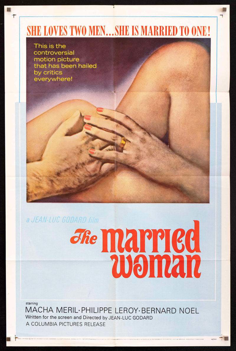 A Married Woman (Une Femme Mariee) 1 Sheet (27x41) Original Vintage Movie Poster