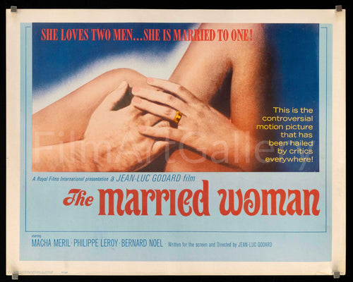 A Married Woman (Une Femme Mariee) Original Vintage Movie Poster