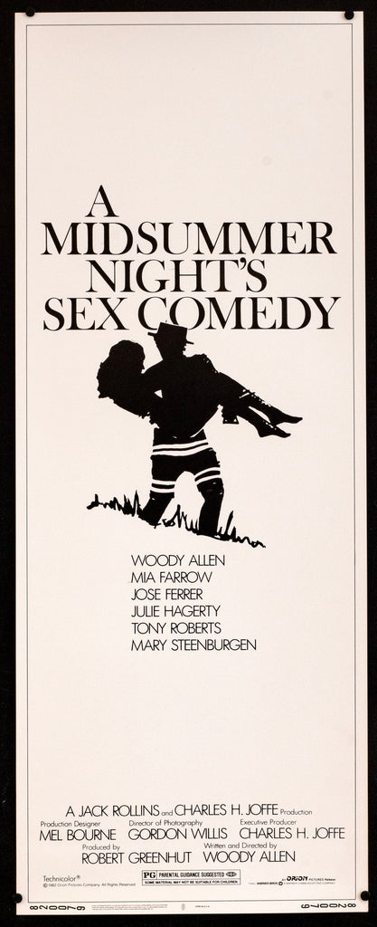 A Midsummer Night's Sex Comedy Original Vintage Movie Poster