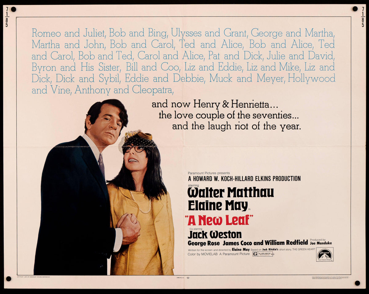 A New Leaf Original Vintage Movie Poster