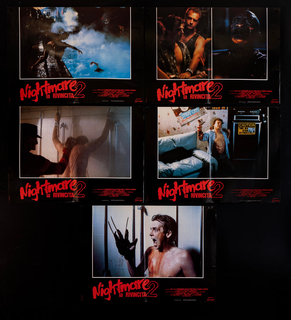 A Nightmare On Elm Street 2 Freddy&#39;s Revenge Italian Photobusta (18x26) Original Vintage Movie Poster