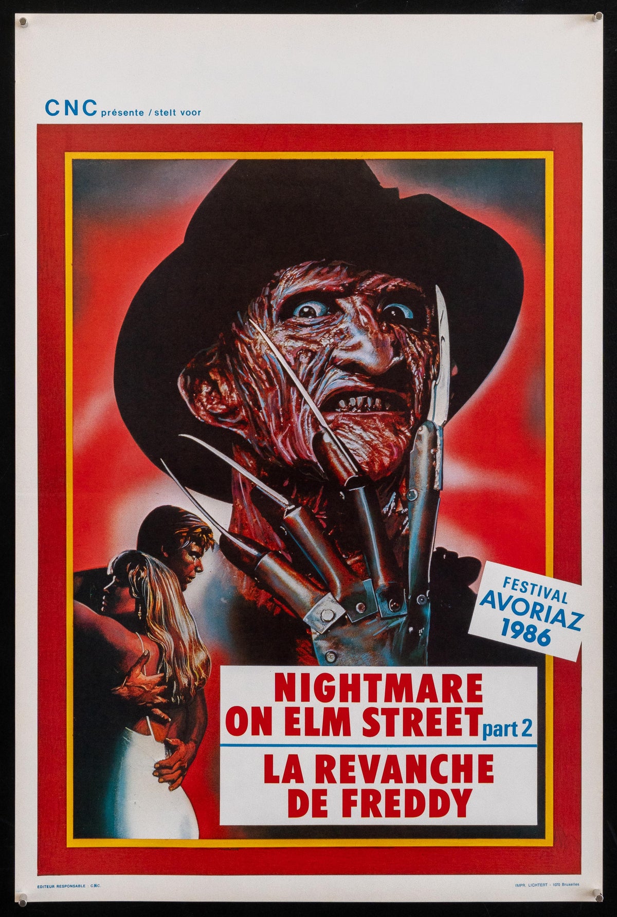 A Nightmare On Elm Street 2 Freddy&#39;s Revenge Original Vintage Movie Poster