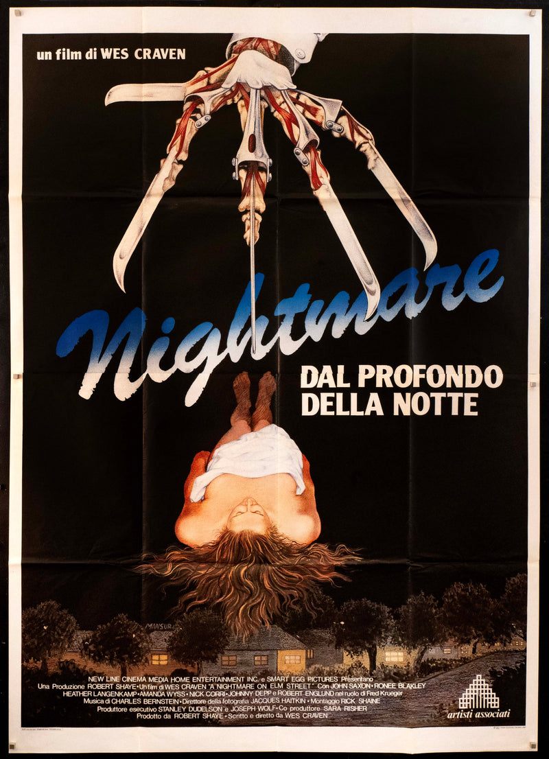 A Nightmare On Elm Street Italian 4 Foglio (55x78) Original Vintage Movie Poster