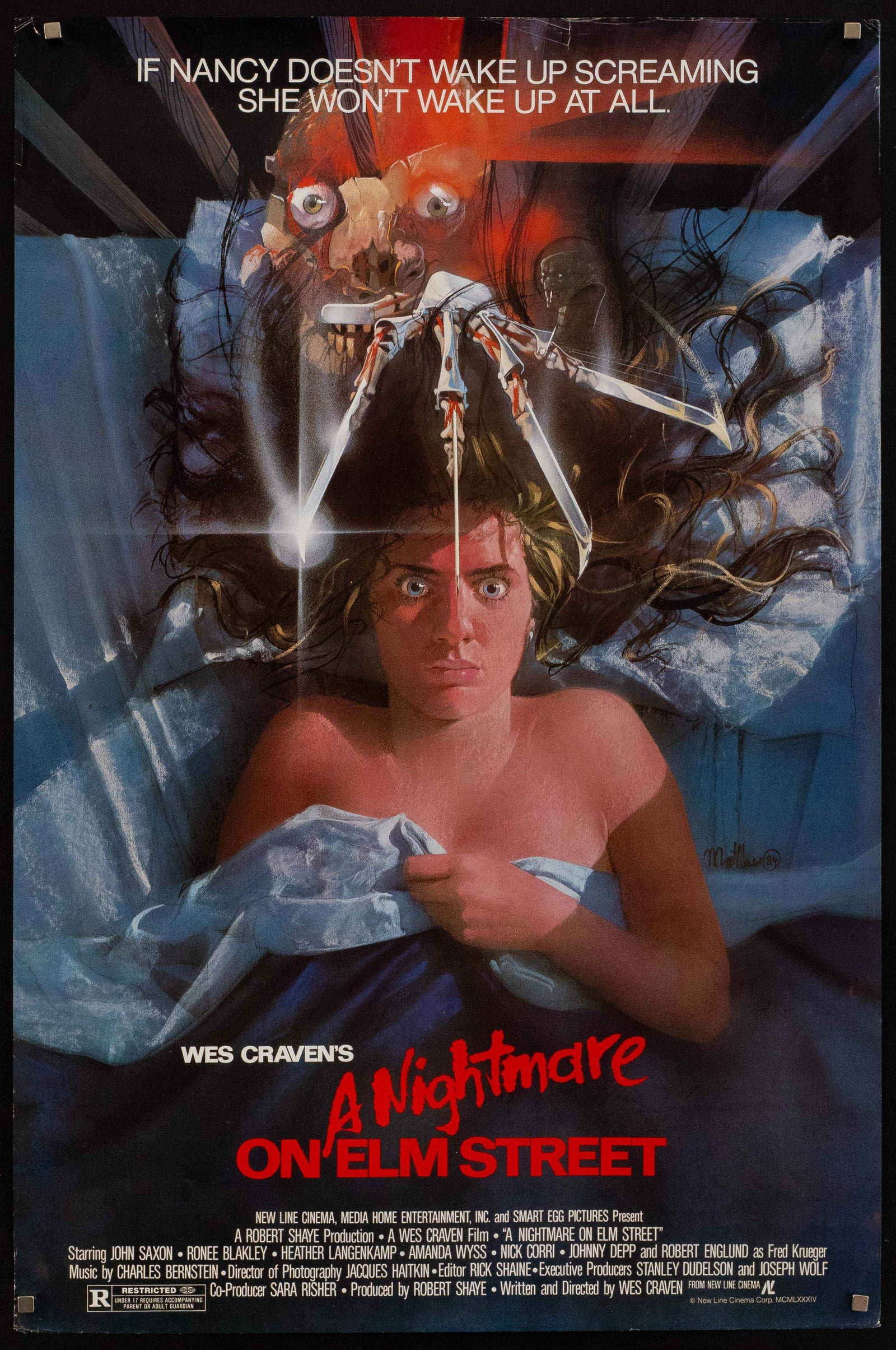 A Nightmare On Elm Street Original Vintage Movie Poster