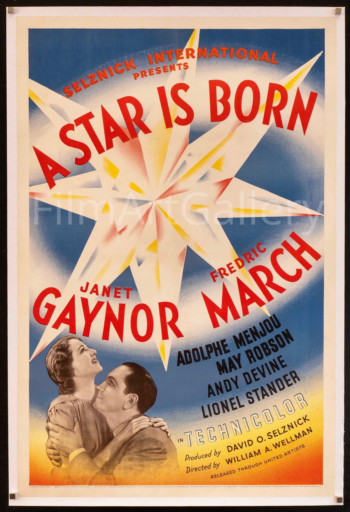 A Star is Born Original Vintage Movie Poster