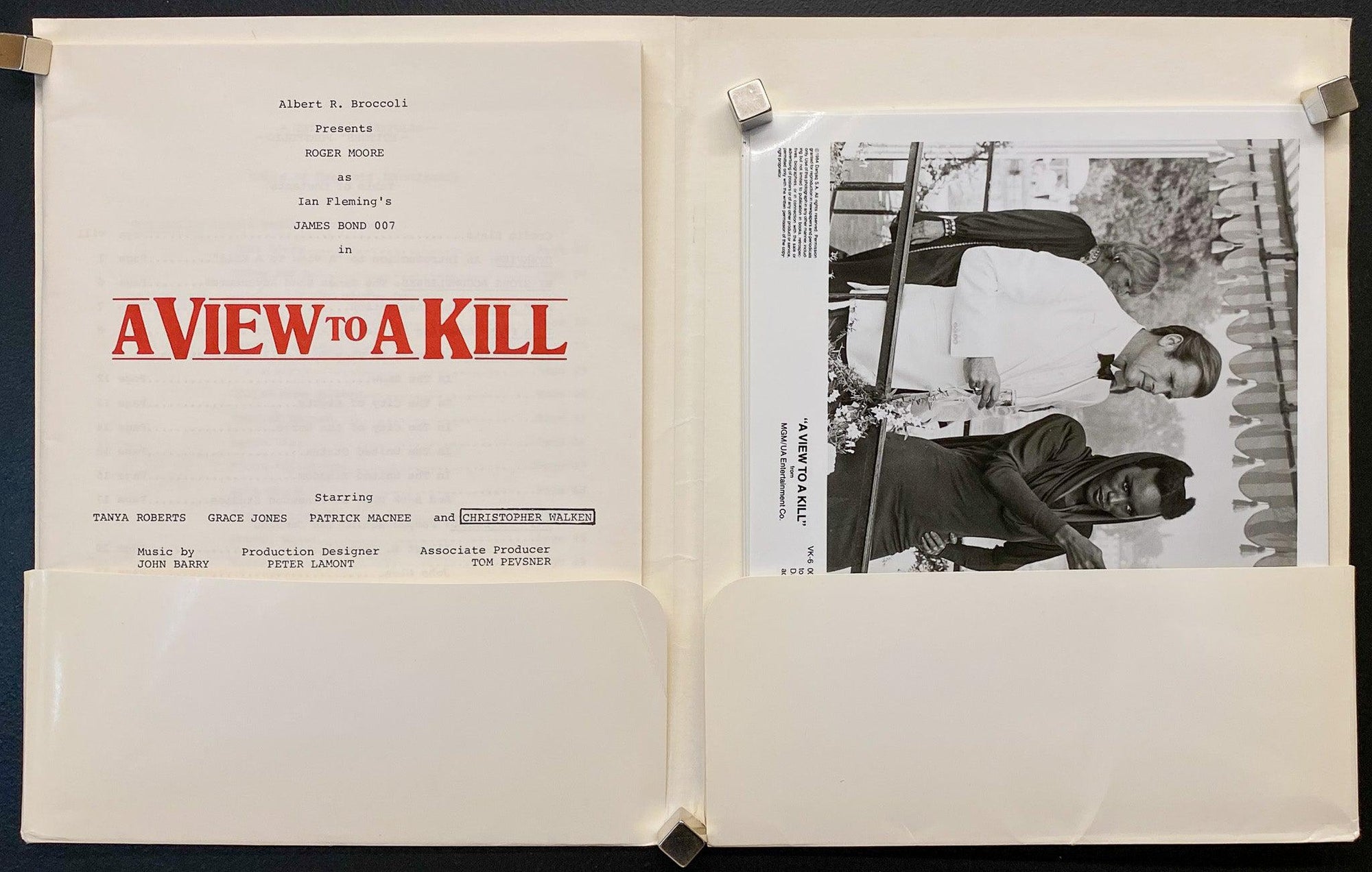 A View to a Kill Presskit Original Vintage Movie Poster